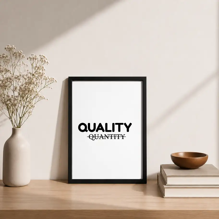 Quality Typography Poster – Premium Wall Art
