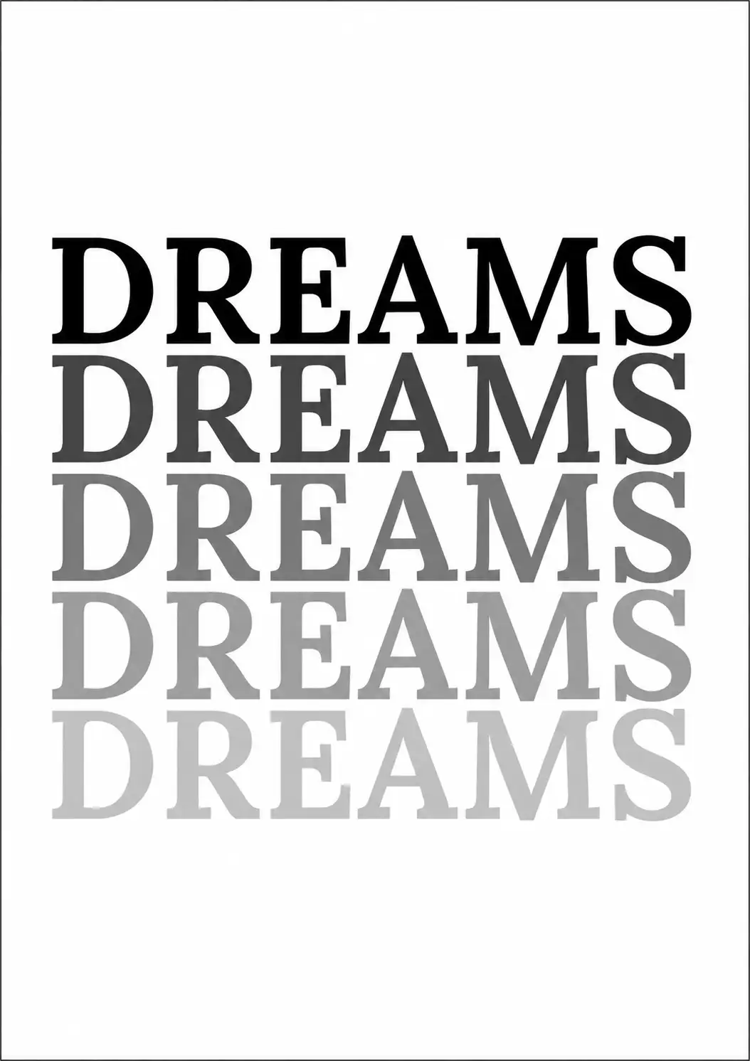 Dreams Typography Poster