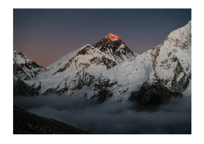 Mount Everest (Sun Set) | Himalayan Landscape Posters