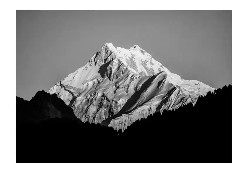 Kanchanjanga ( Black & White ) | Himalayan Landscape Posters