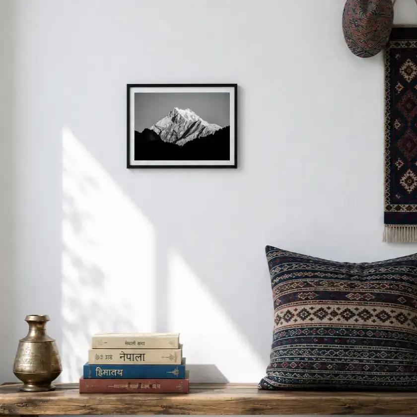 Kanchanjanga ( Black & White ) | Himalayan Landscape Posters
