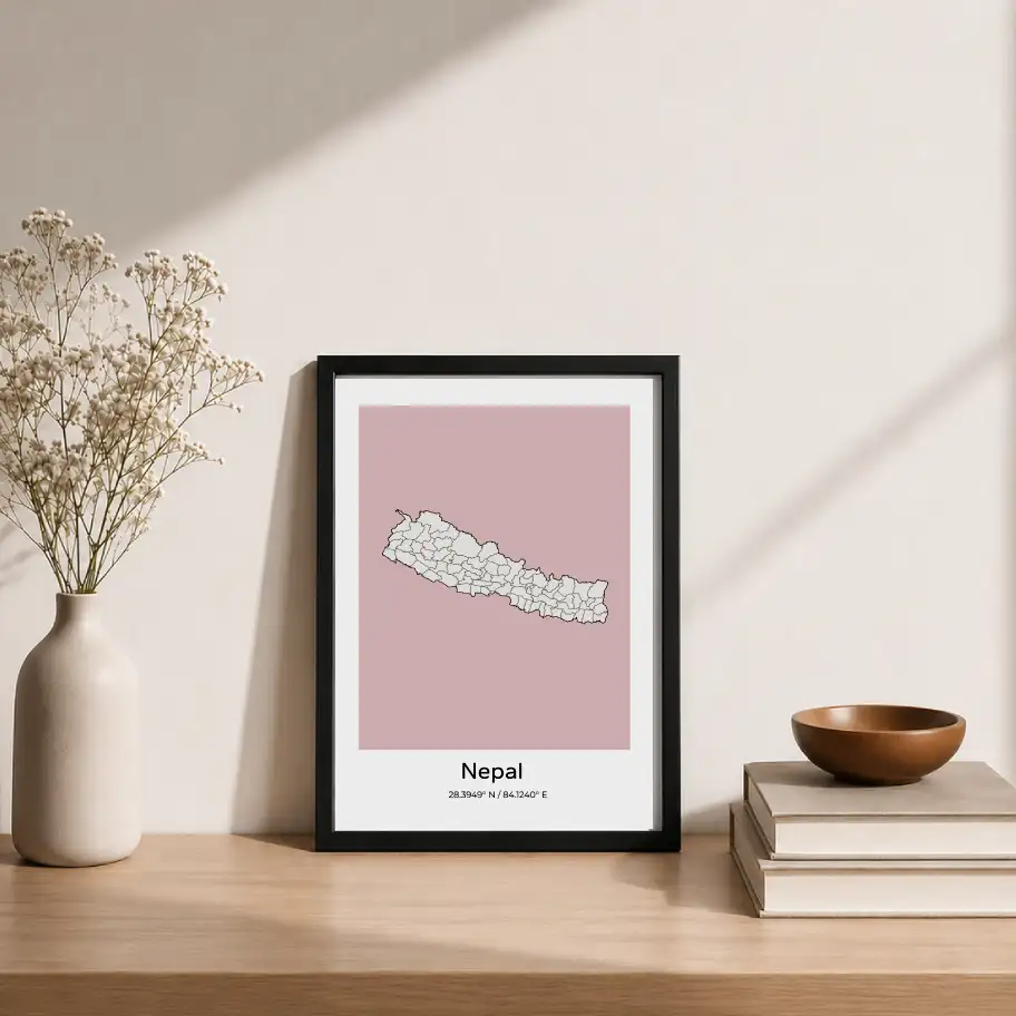 Nepal Poster |  Pink