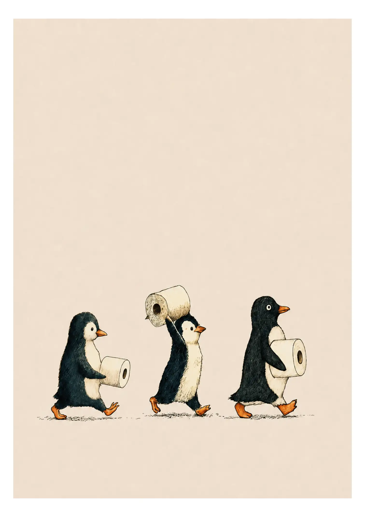three-penguin-carrying-toilet-paper