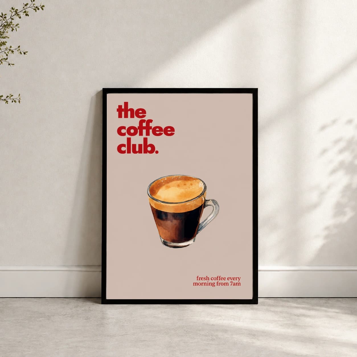 vintage coffee poster mockup