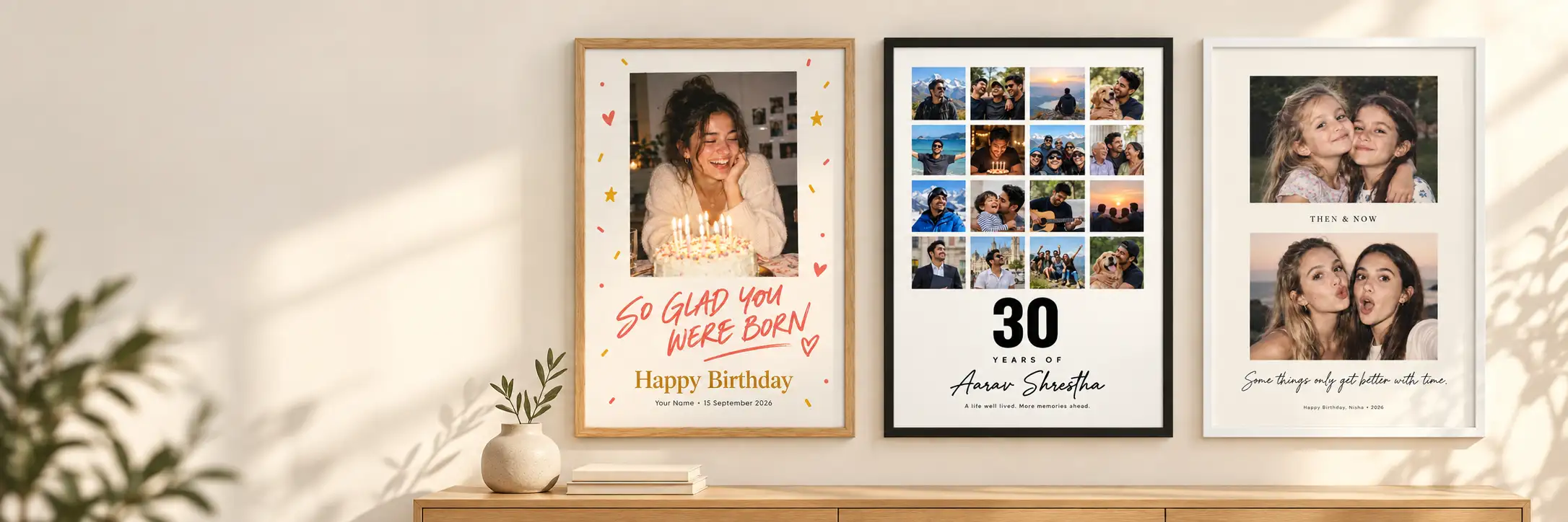 Birthday gift posters