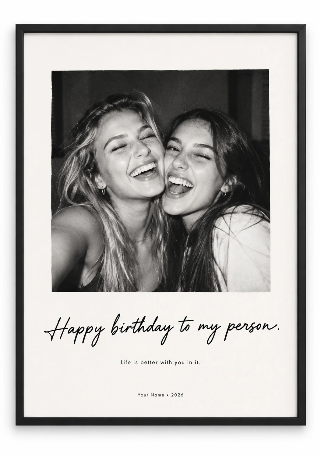 Happy Birthday to My Person photo poster